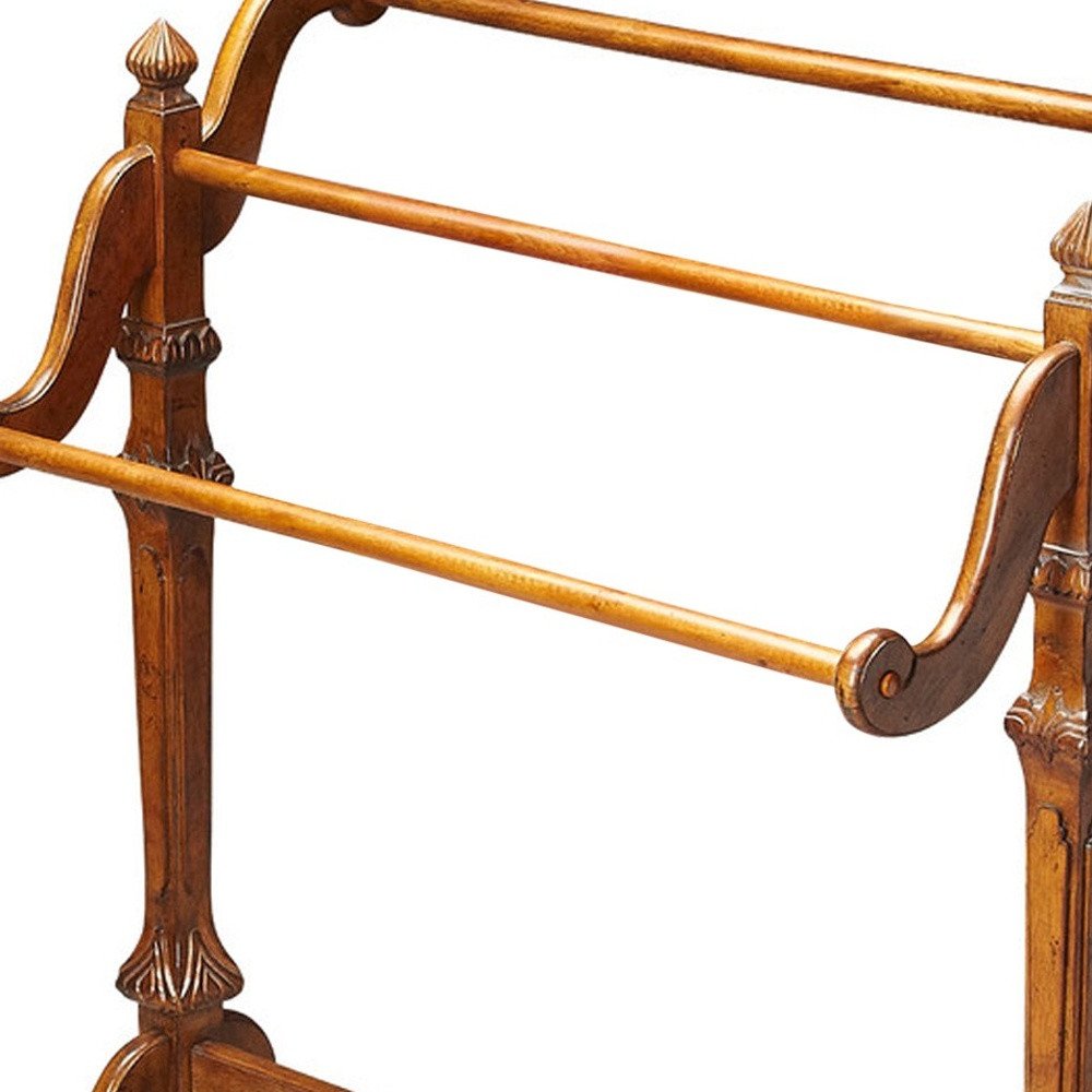 37" Brown Solid and Manufactured Wood Panel Screen Room Divider