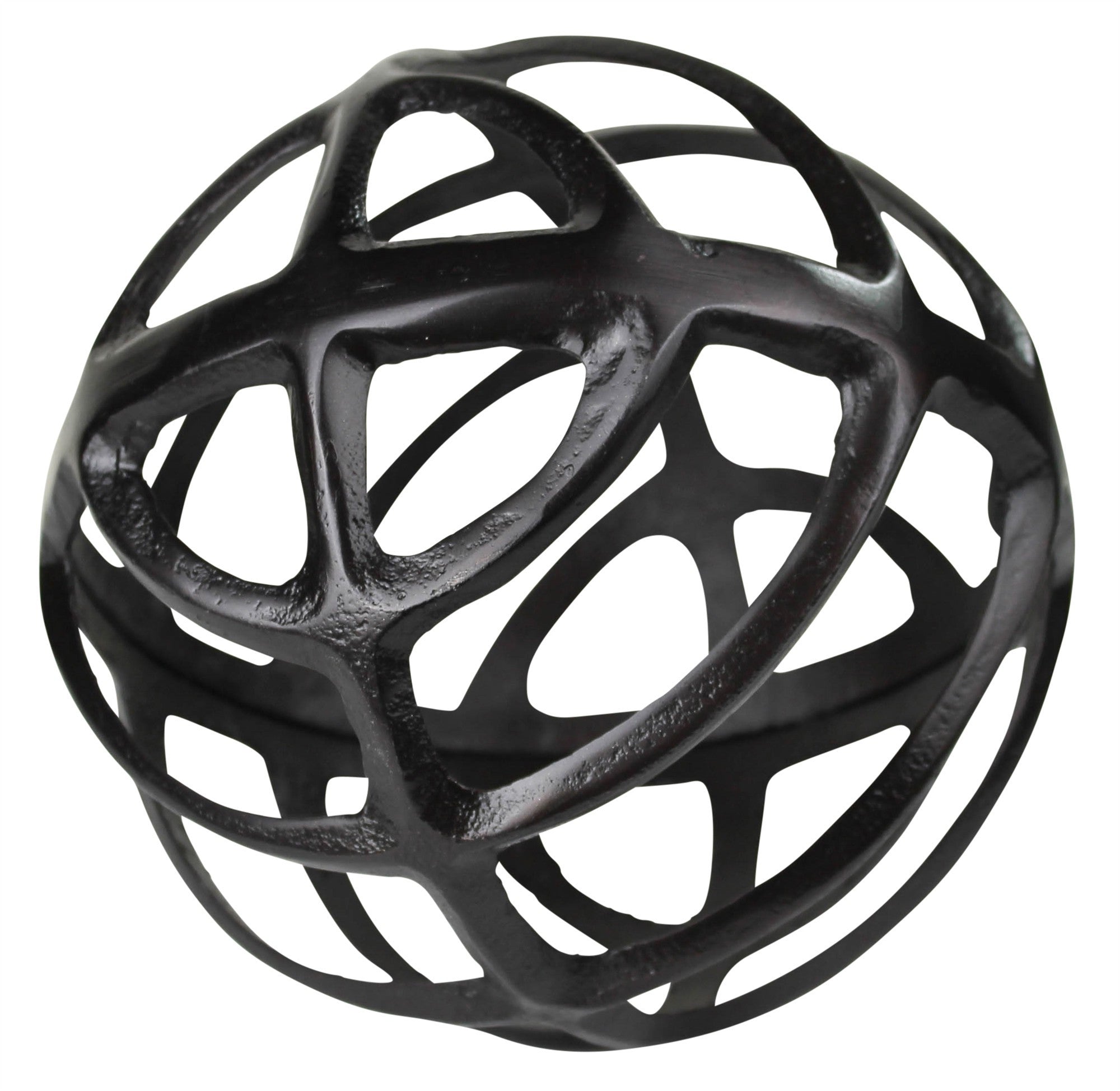 Black Metal Geometric Sphere