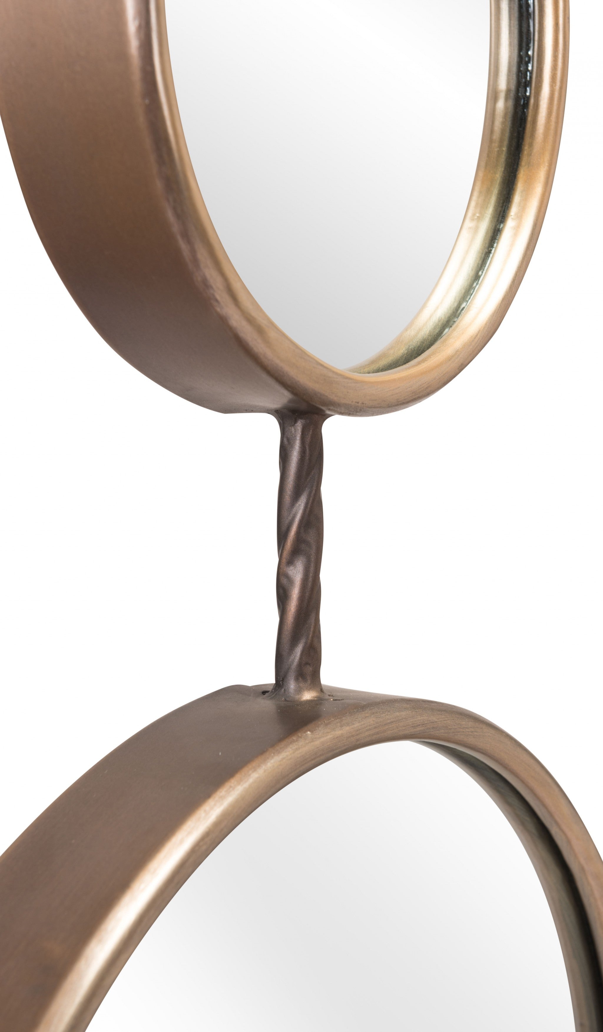 Gold Modern Hanging Mirror Duo