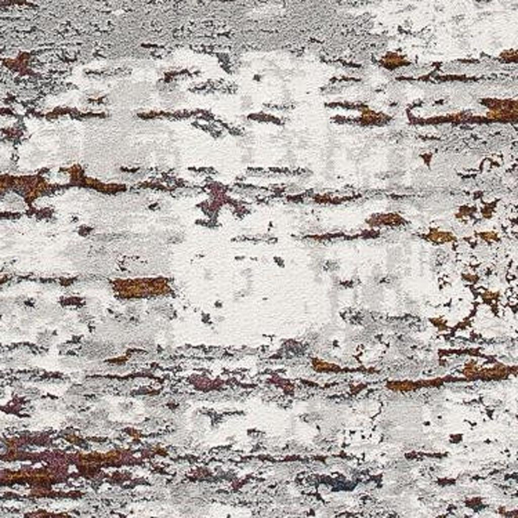 4' X 6' Gray And Brown Abstract Scraped Area Rug