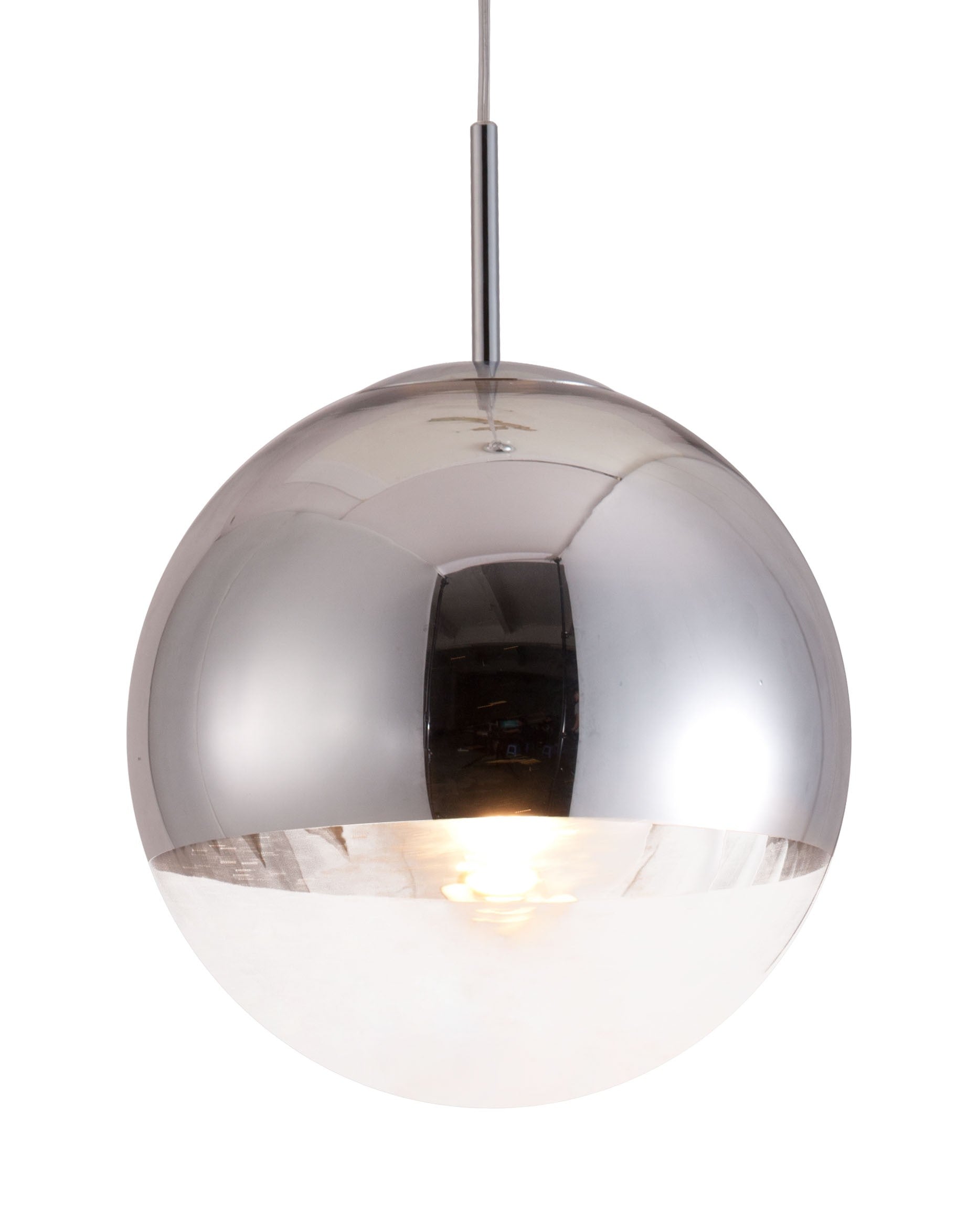 Silver Lantern Metal Dimmable Ceiling Light