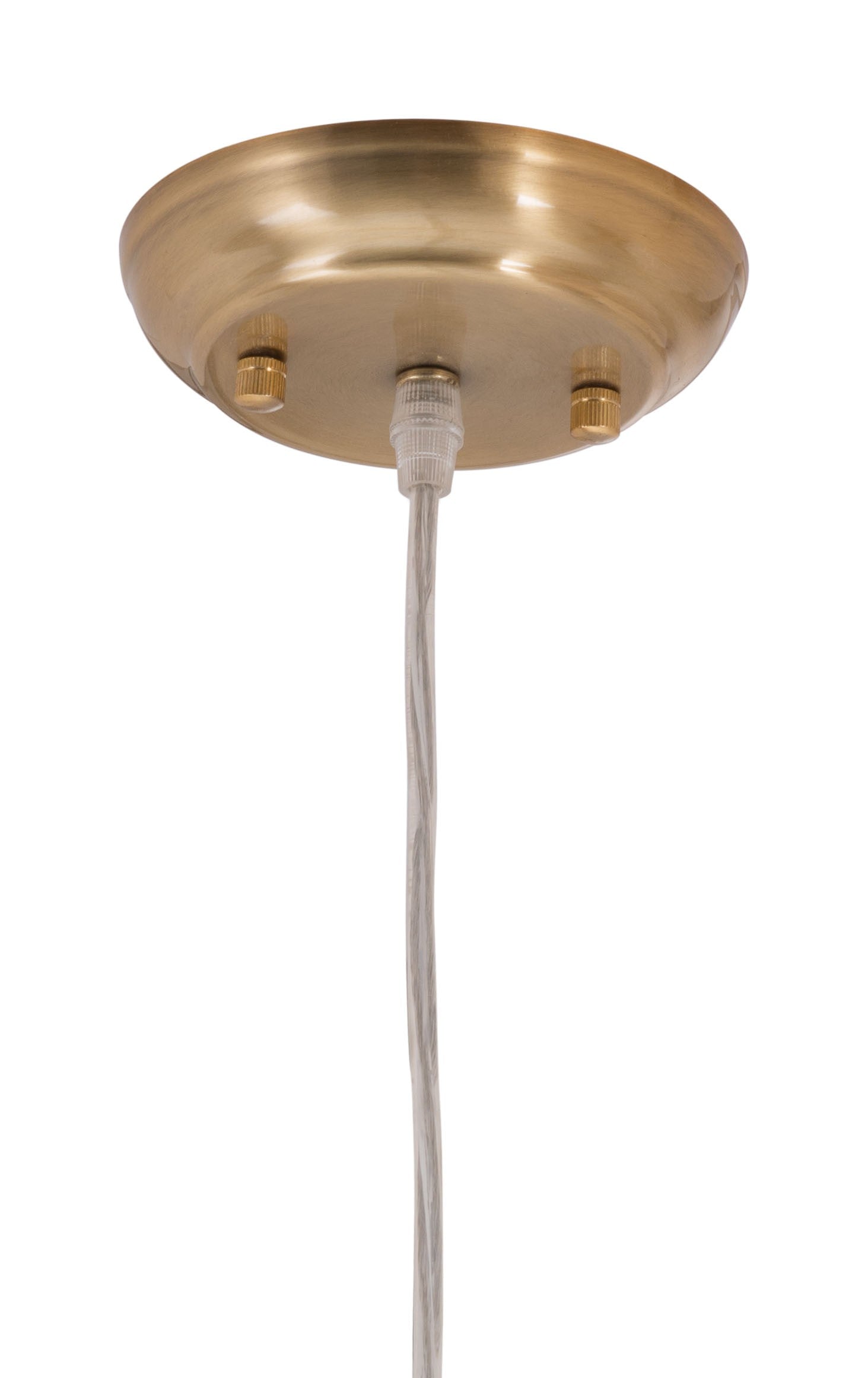 Gold Lantern Plastic Dimmable Ceiling Light With Clear Shades