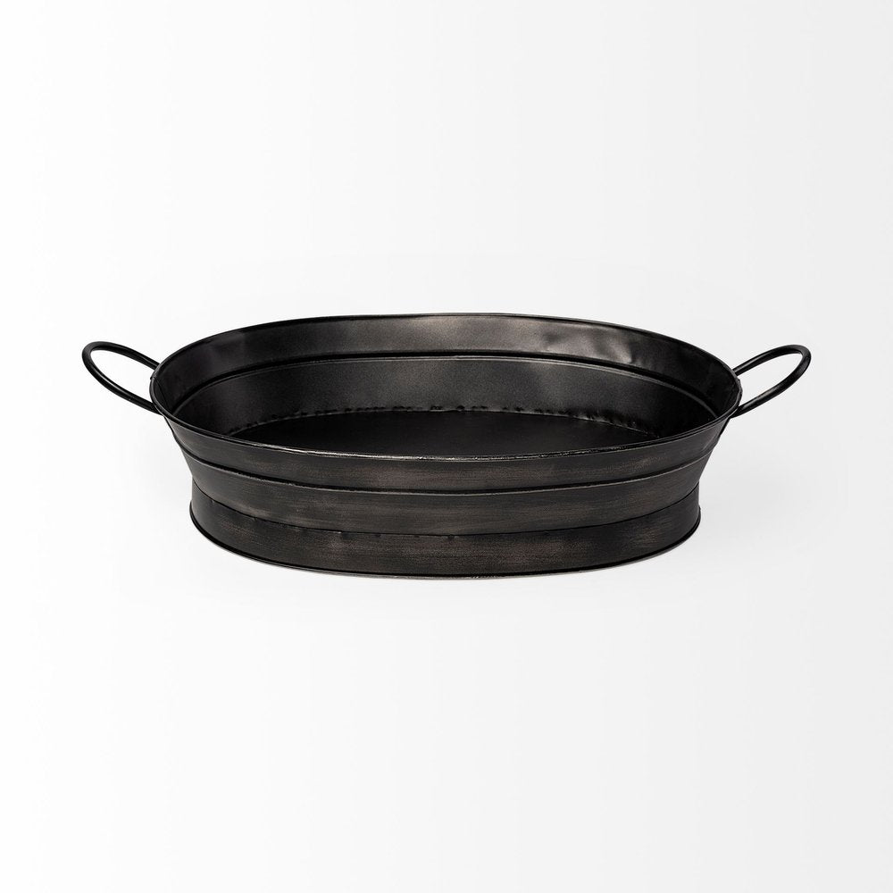 14" Black Metal Basket