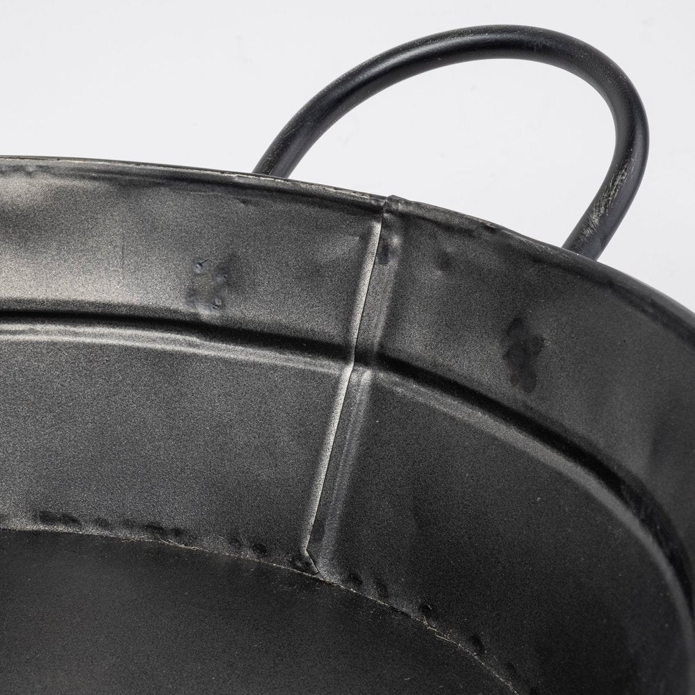 14" Black Metal Basket