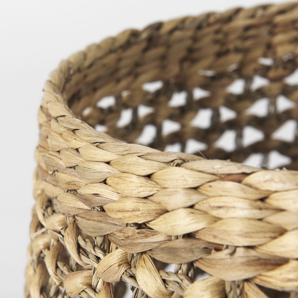 Set of Three Brown Wicker Basket