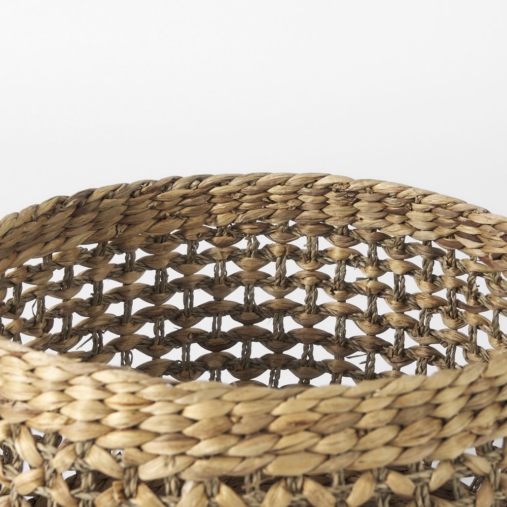 Set of Three Brown Wicker Basket