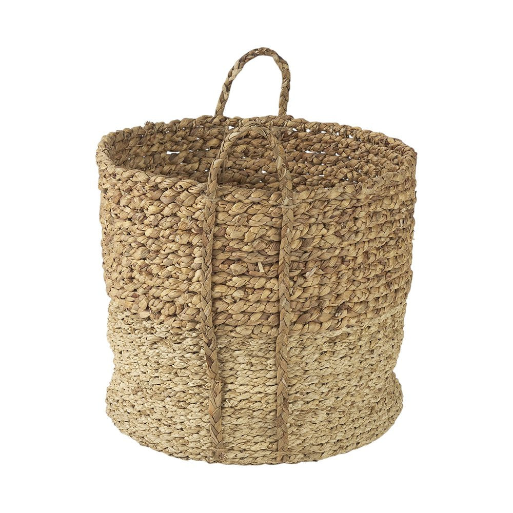 Set of Three Brown Wicker Basket
