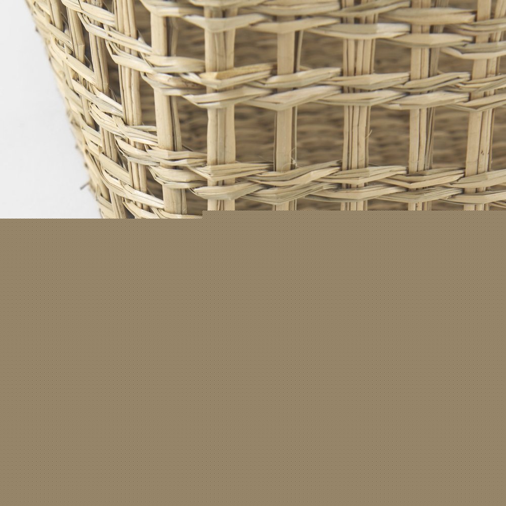 Set of Two Brown Wicker Basket