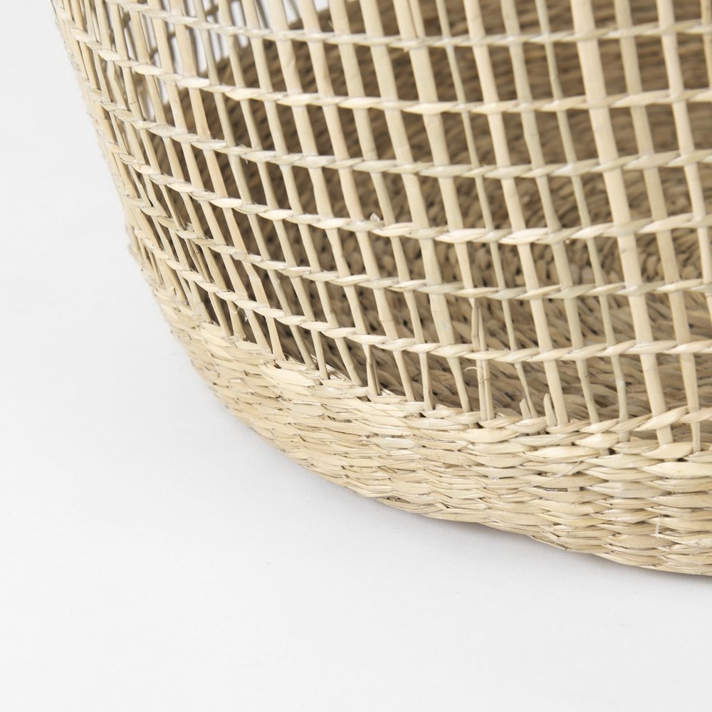 Set of Three Natural Wicker Basket