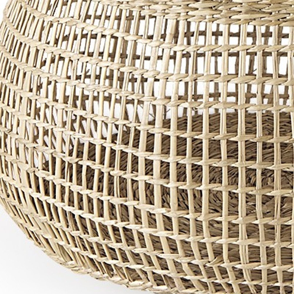 Set of Two Brown Wicker Basket