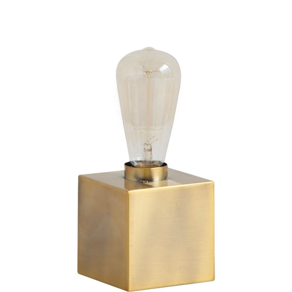5" Gold Lamp Base LED With Clear Shade