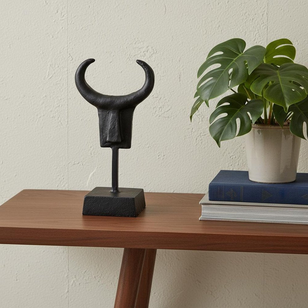 Black Metal Tribal Inspired Sculpture