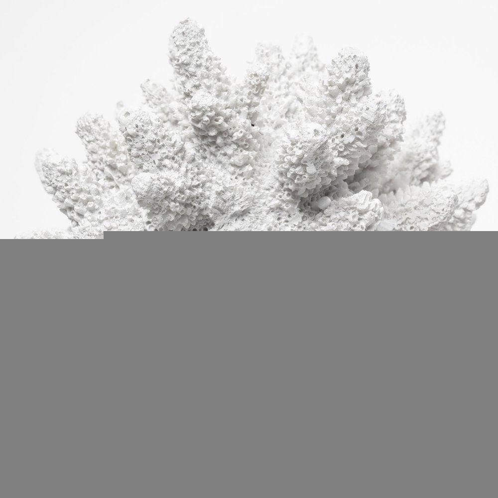 10" White Metal Tabletop Sculpture