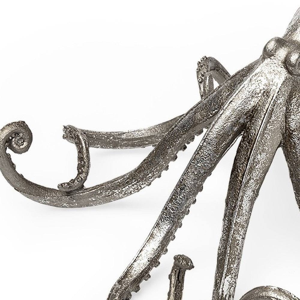 Petite Silver Resin Octopus Sculpture