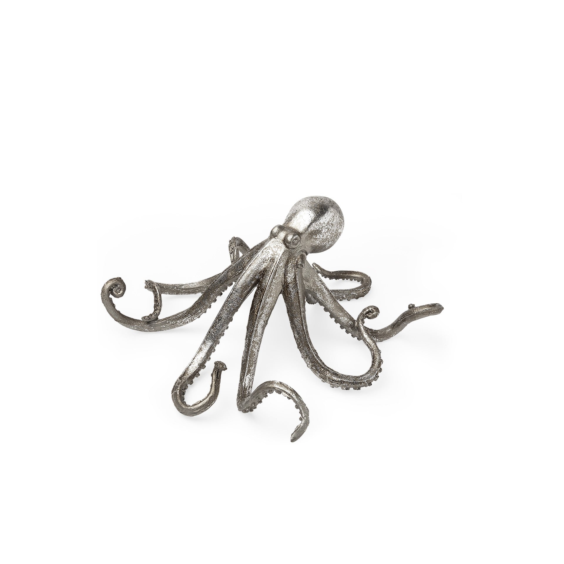 Petite Silver Resin Octopus Sculpture