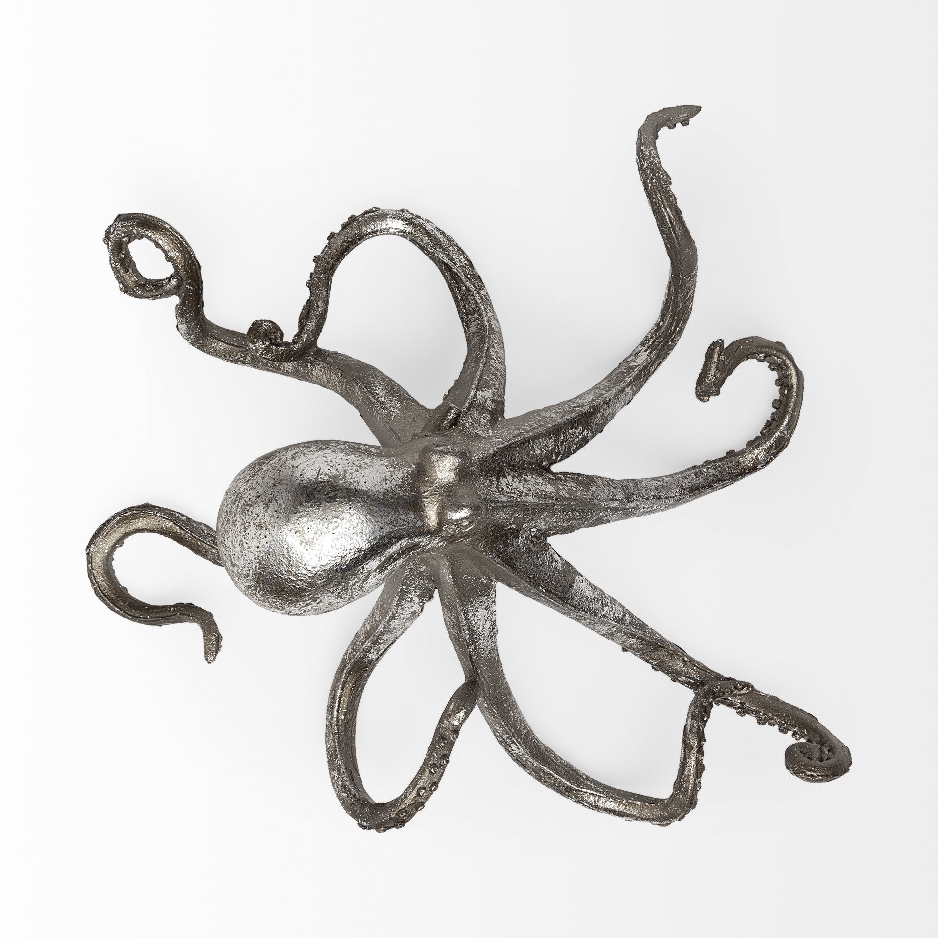 Petite Silver Resin Octopus Sculpture