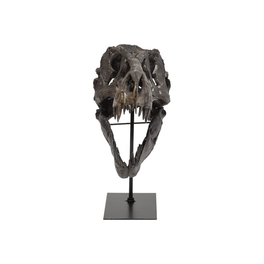12" Brown Fabric Dinosaur Tabletop Sculpture