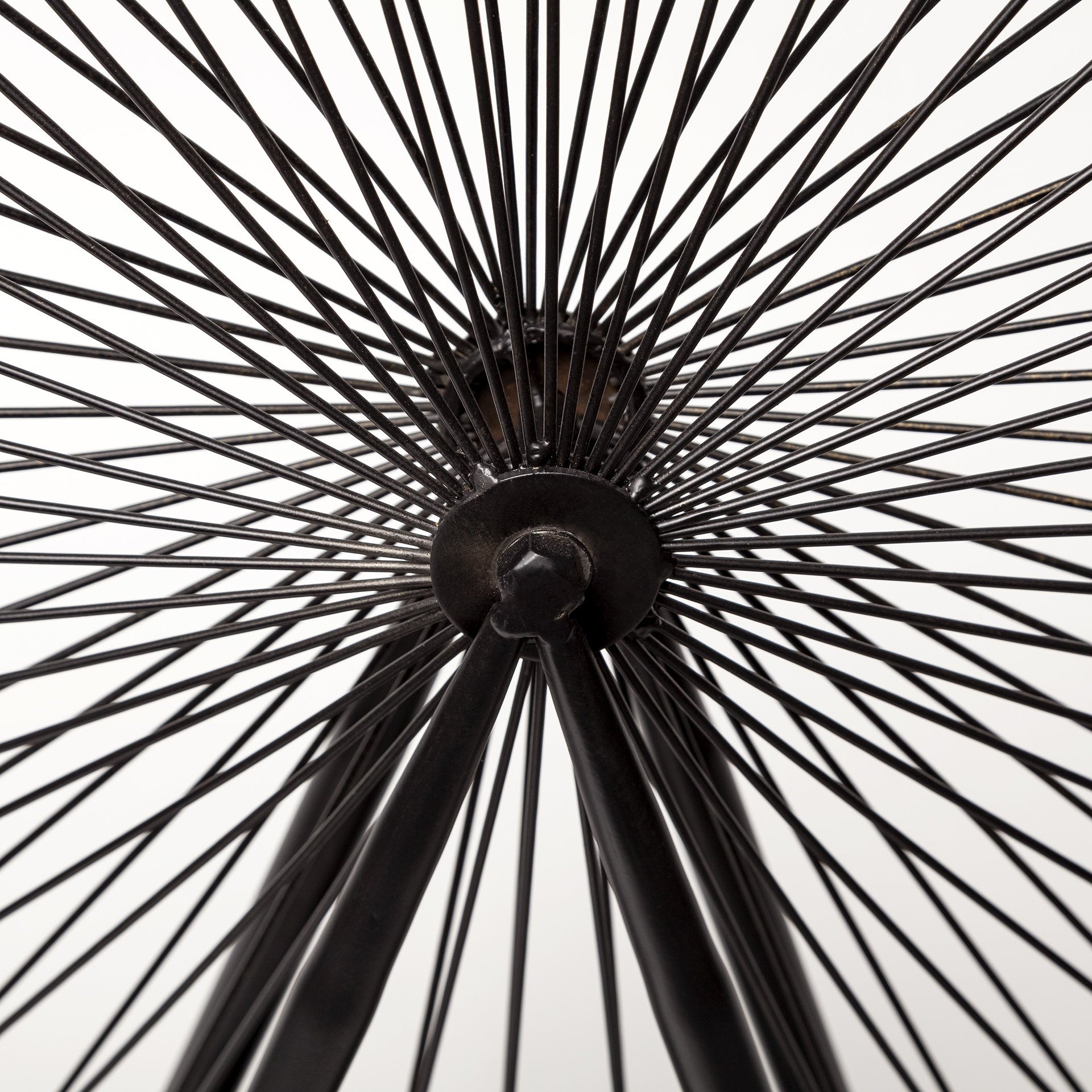 Black Metal London Eye Sculpture