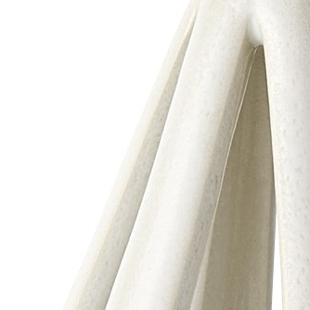 9" White Stainless Steel Tabletop Sculpture