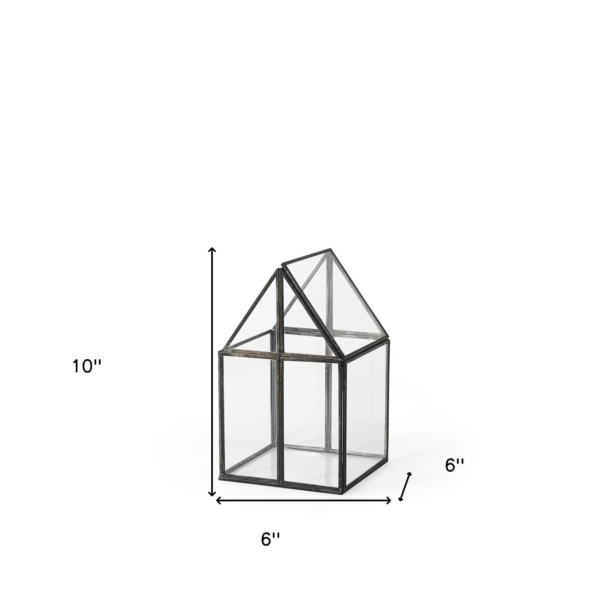 Petite House Shaped Glass Terrarium