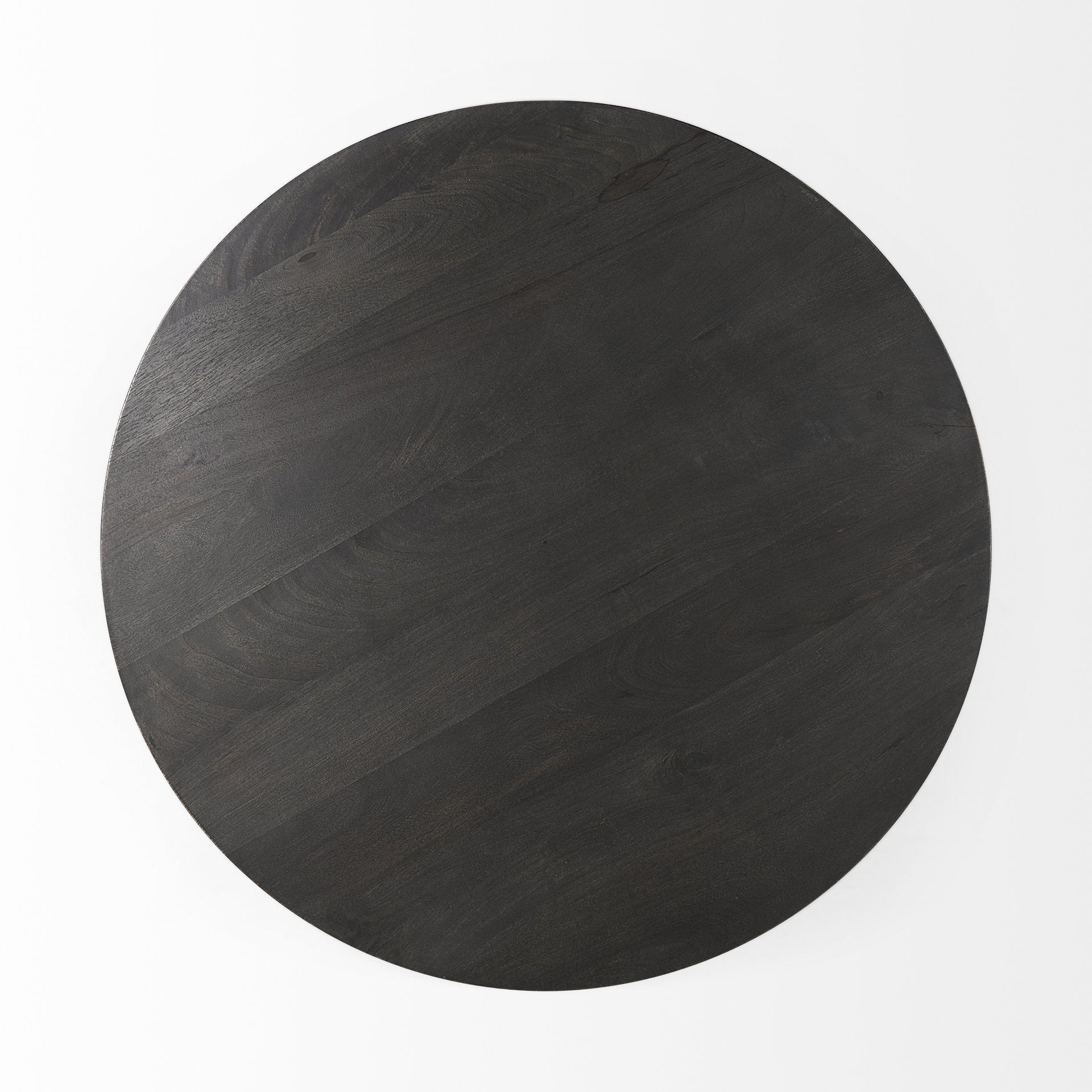 Black Wooden Pedestal Base Coffee Table