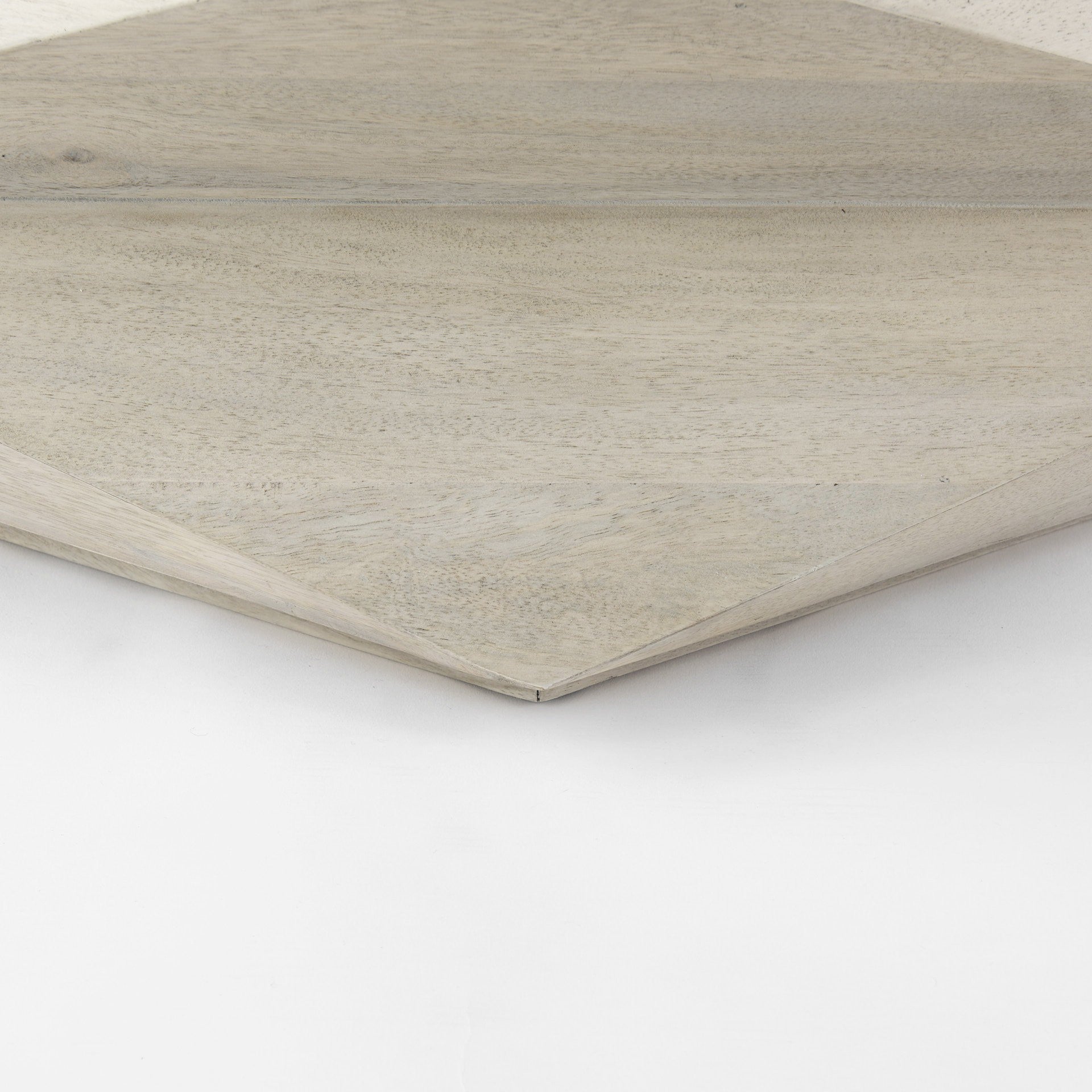 48" Natural Solid Wood Hexagon Lift Top Solid Coffee Table