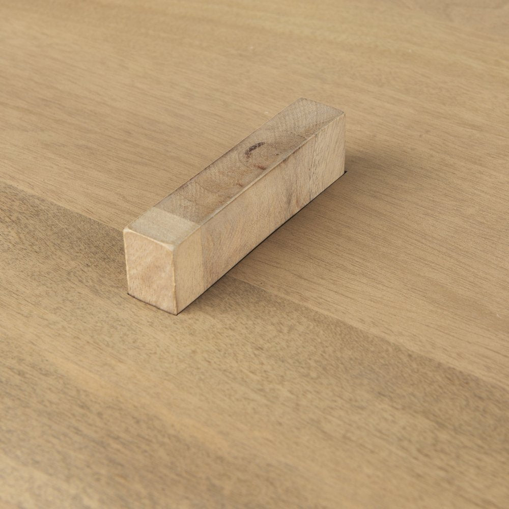 34" Natural Wood Coffee Table