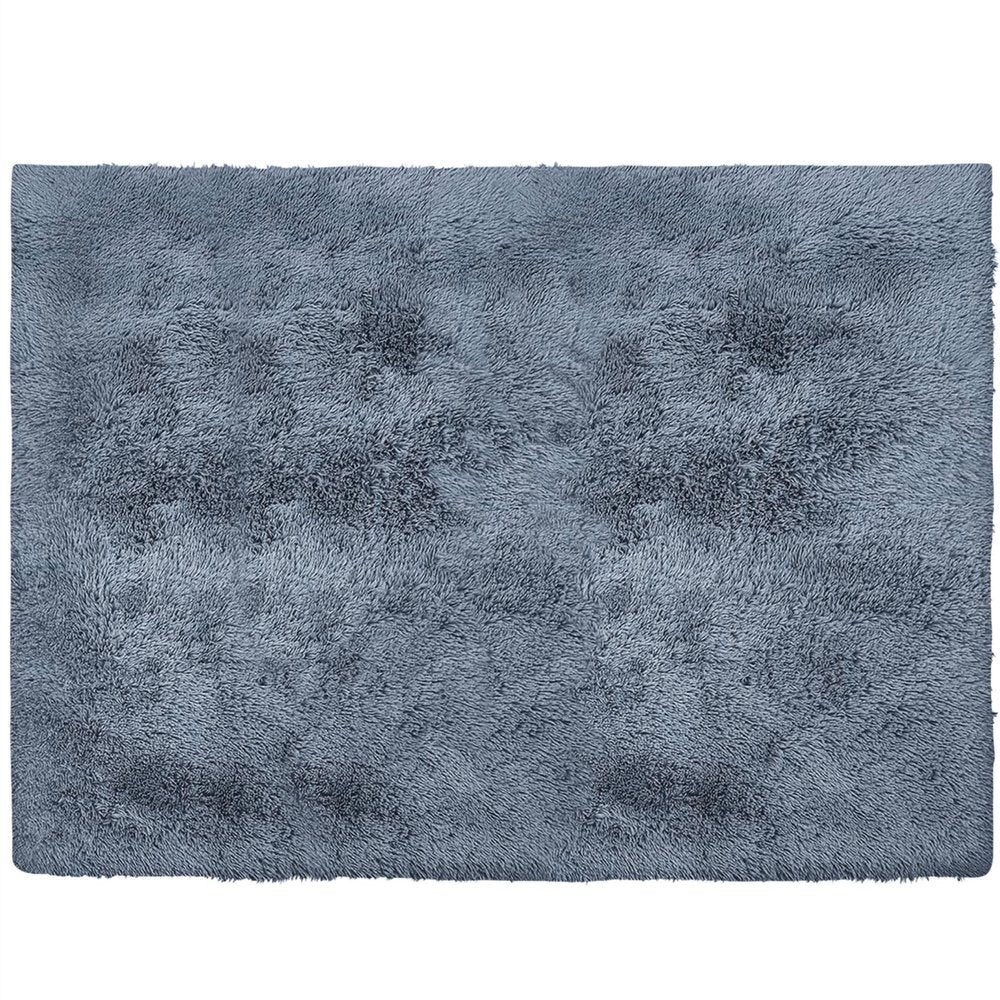 5' X 7' Gray Shag Non Skid Area Rug