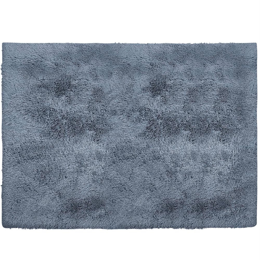 5' X 7' Gray Shag Non Skid Area Rug