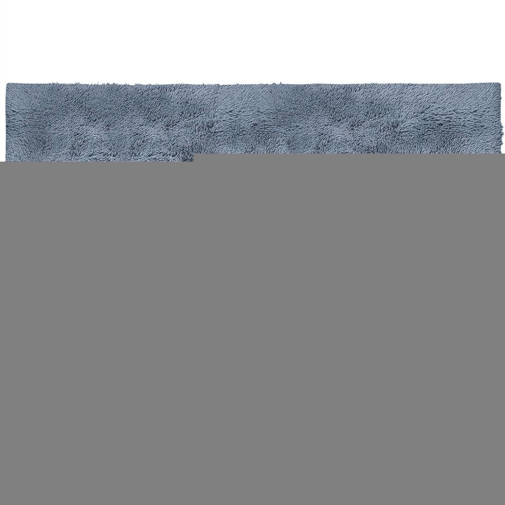 4' X 5' Gray Shag Power Loom Non Skid Area Rug