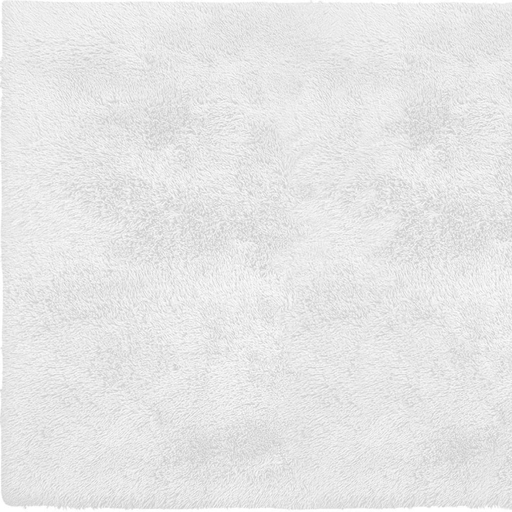 4' X 5' White Power Loom Area Rug