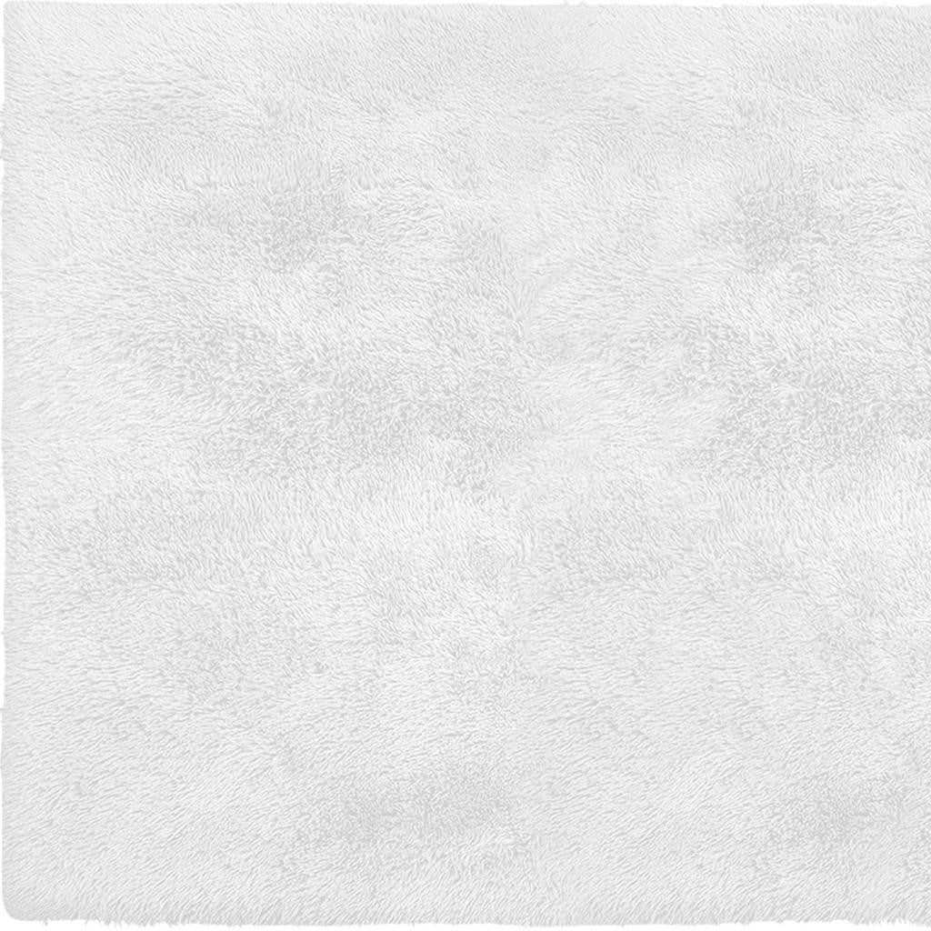 4' X 5' White Power Loom Area Rug