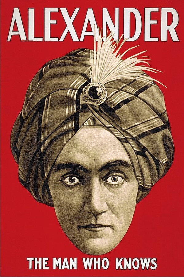 12" X 18" Vintage C1920S Magic Poster Wall Art