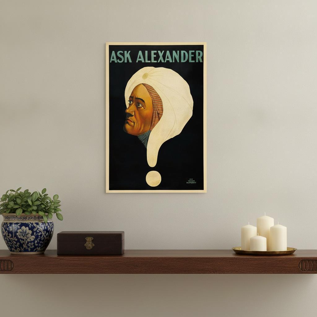 Vintage 1934 Blackstone Magic Unframed Print Wall Art