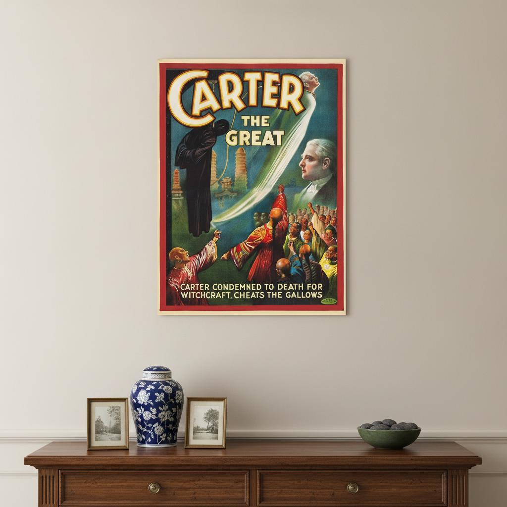 Vintage 1926 Carter Witchcraft Magic Unframed Print Wall Art