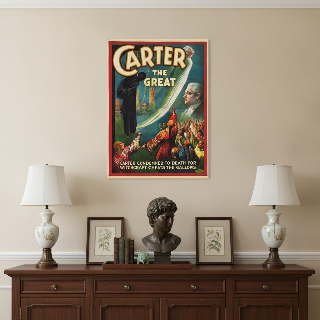 Vintage 1926 Carter Witchcraft Magic Unframed Print Wall Art