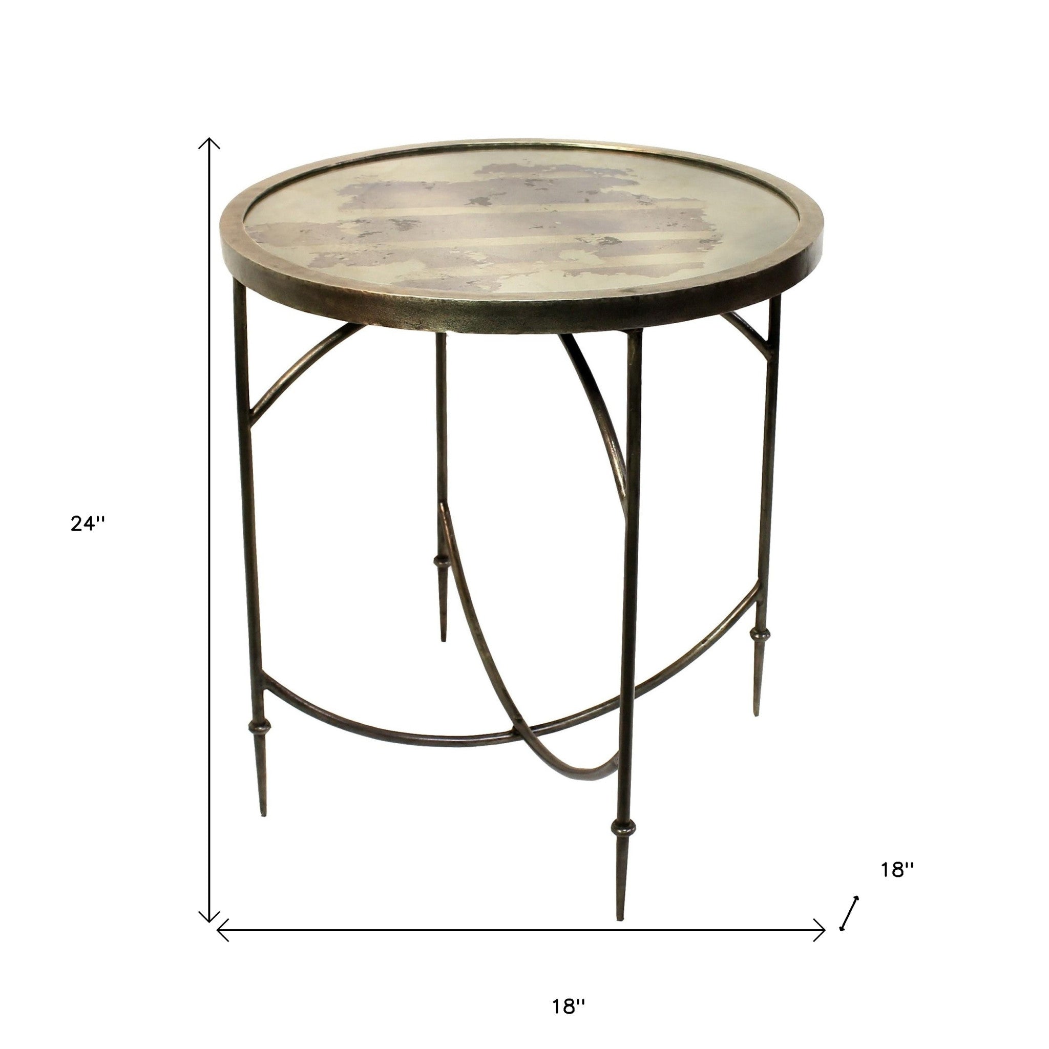 Gray Wooden Folding End Table