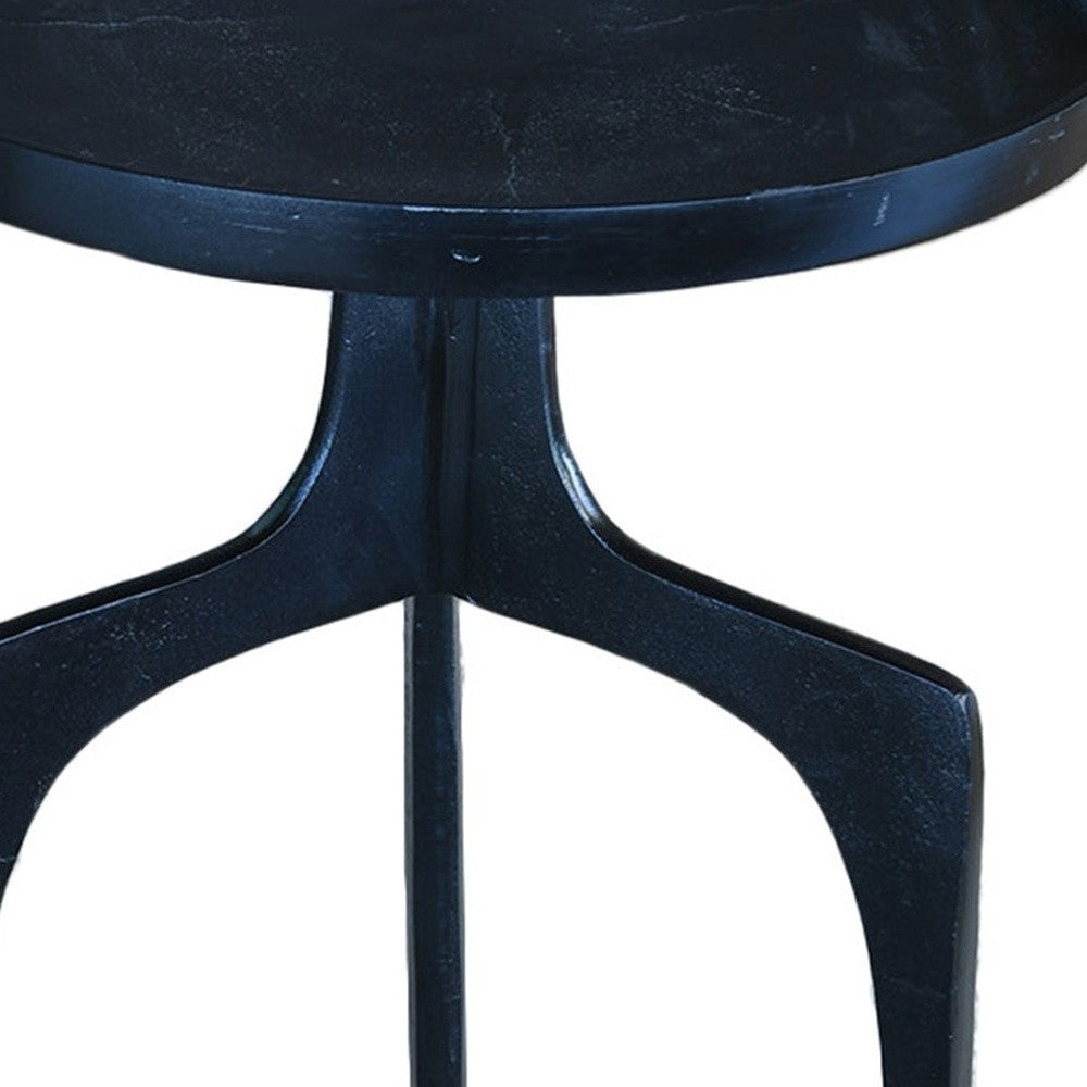 Contemporary Blue Side Table