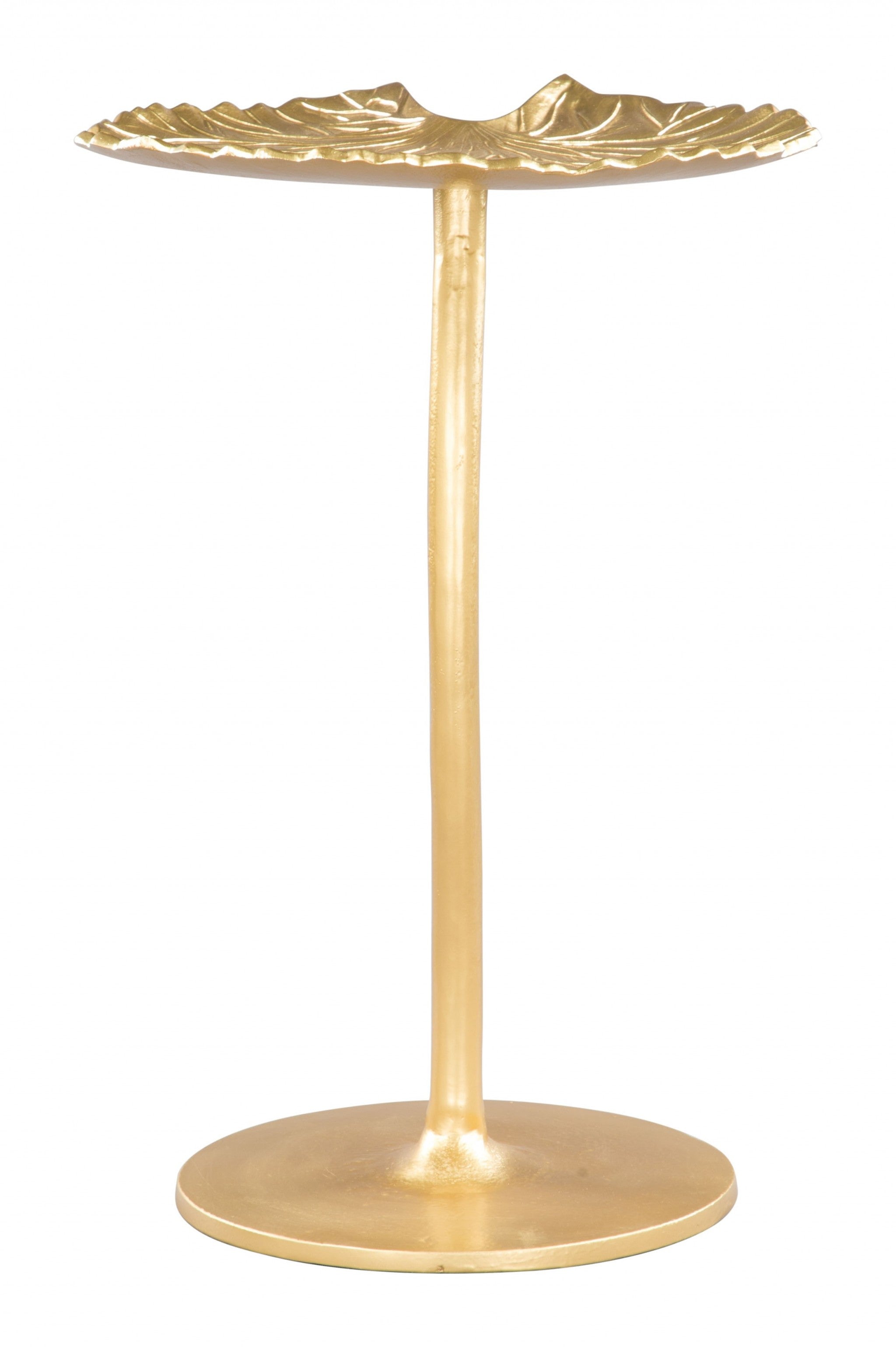22" Gold Aluminum End Table
