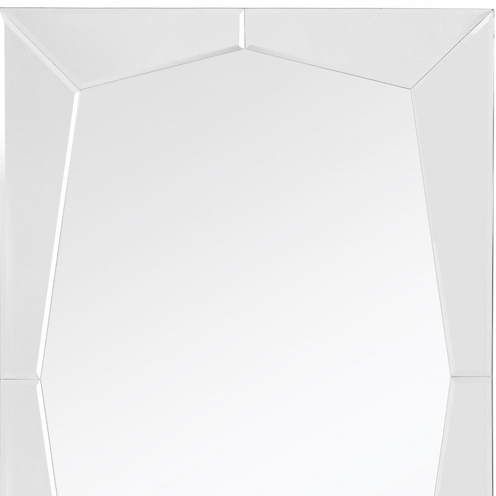 36" Clear Glass Framed Accent Mirror