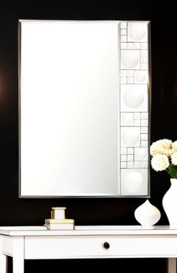 38" Clear Glass Framed Accent Mirror