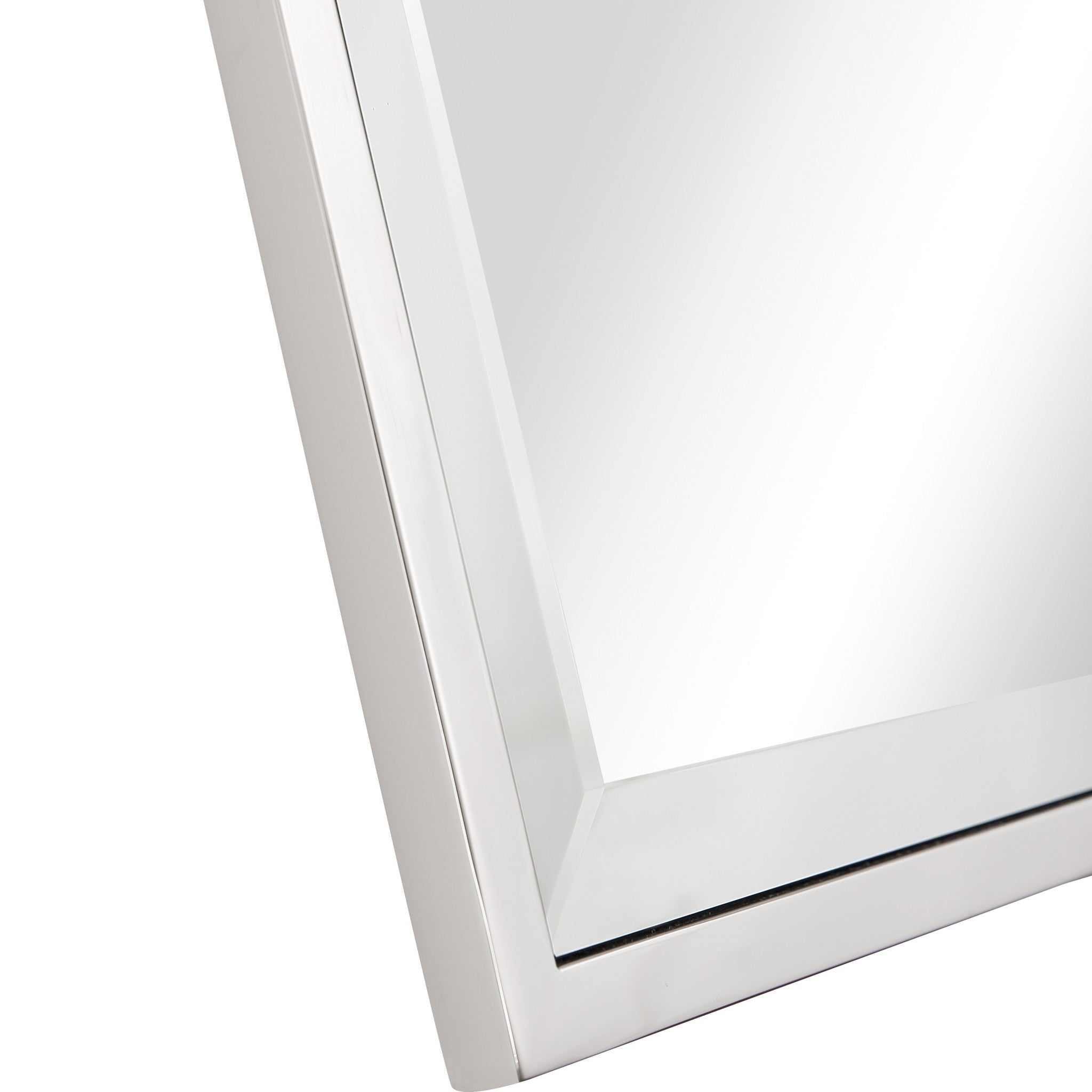 32" Silver Square Metal Framed Accent Mirror