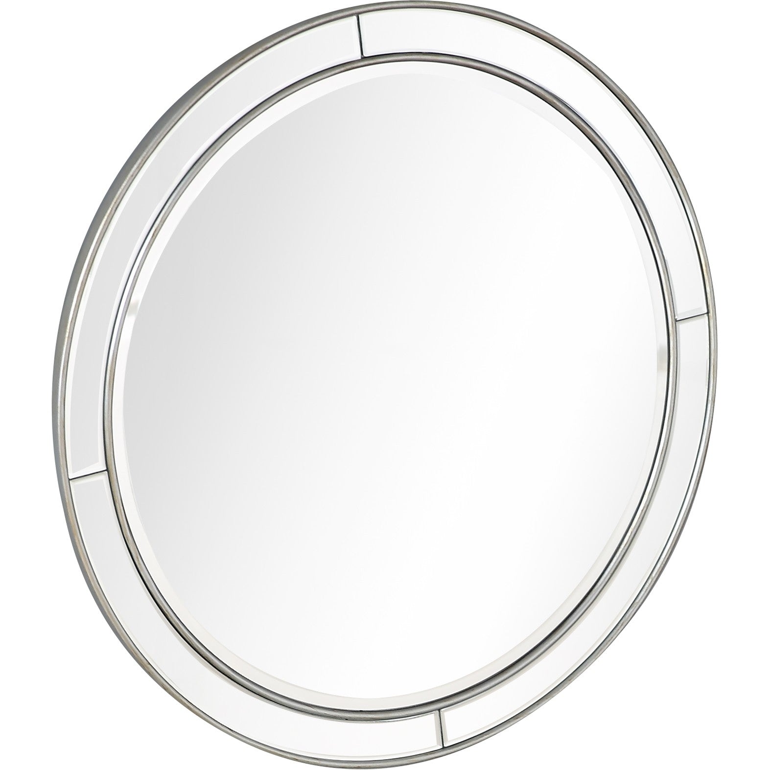 36" Silver Framed Accent Mirror