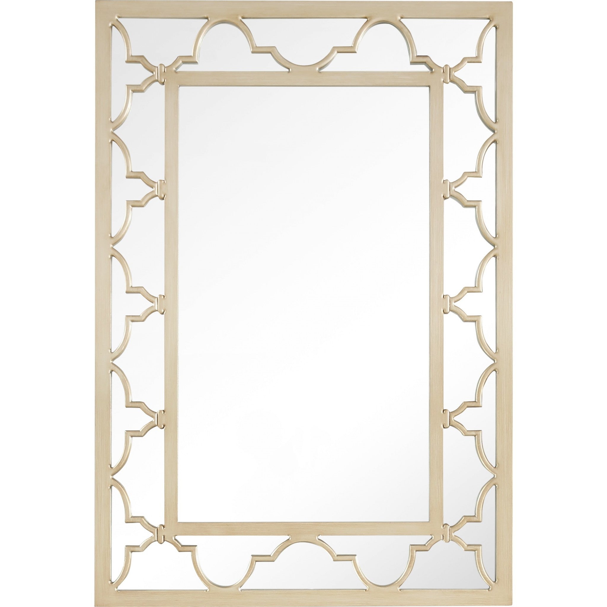 44" Champagne Metal Framed Accent Mirror