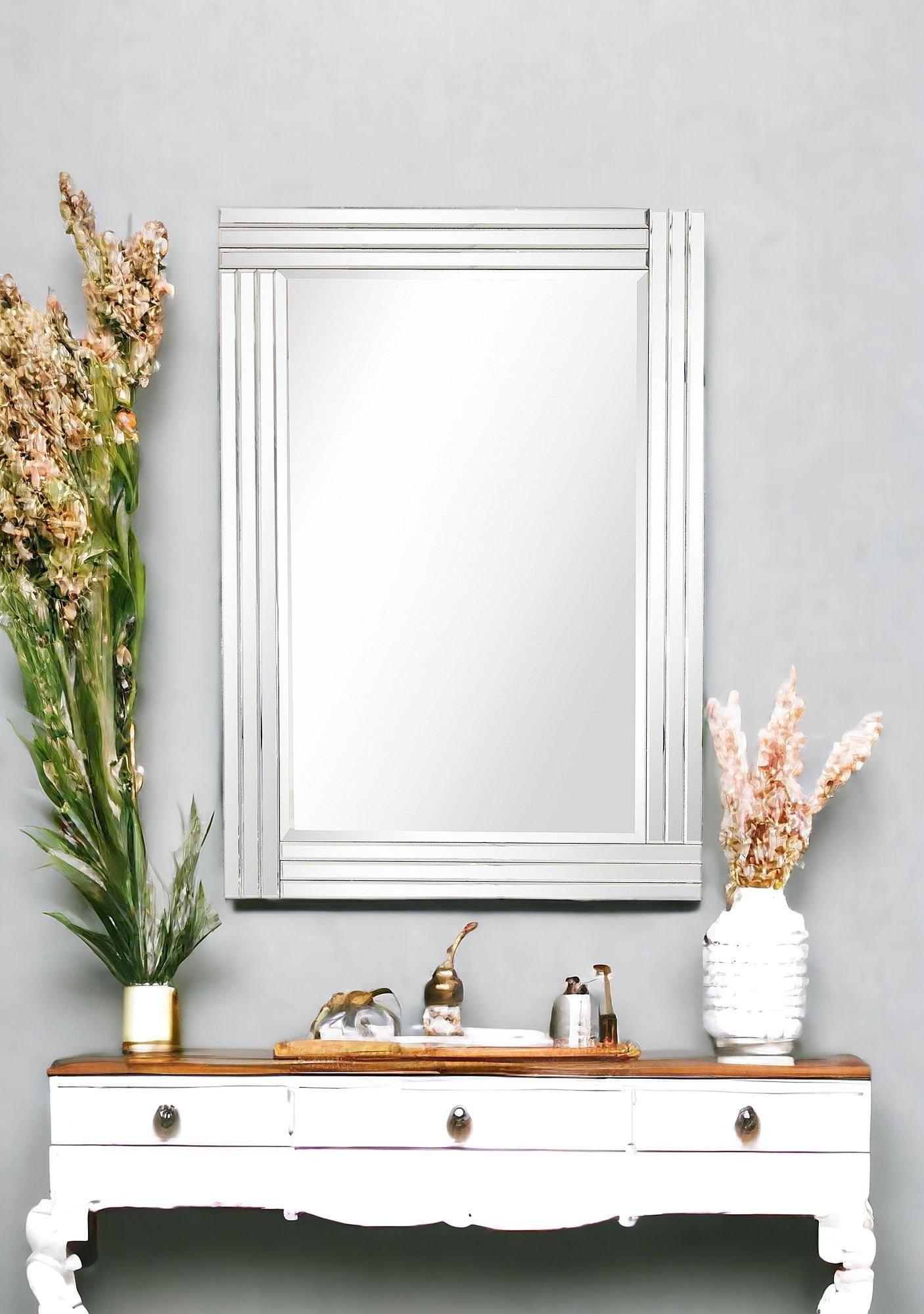 42" Clear Framed Accent Mirror