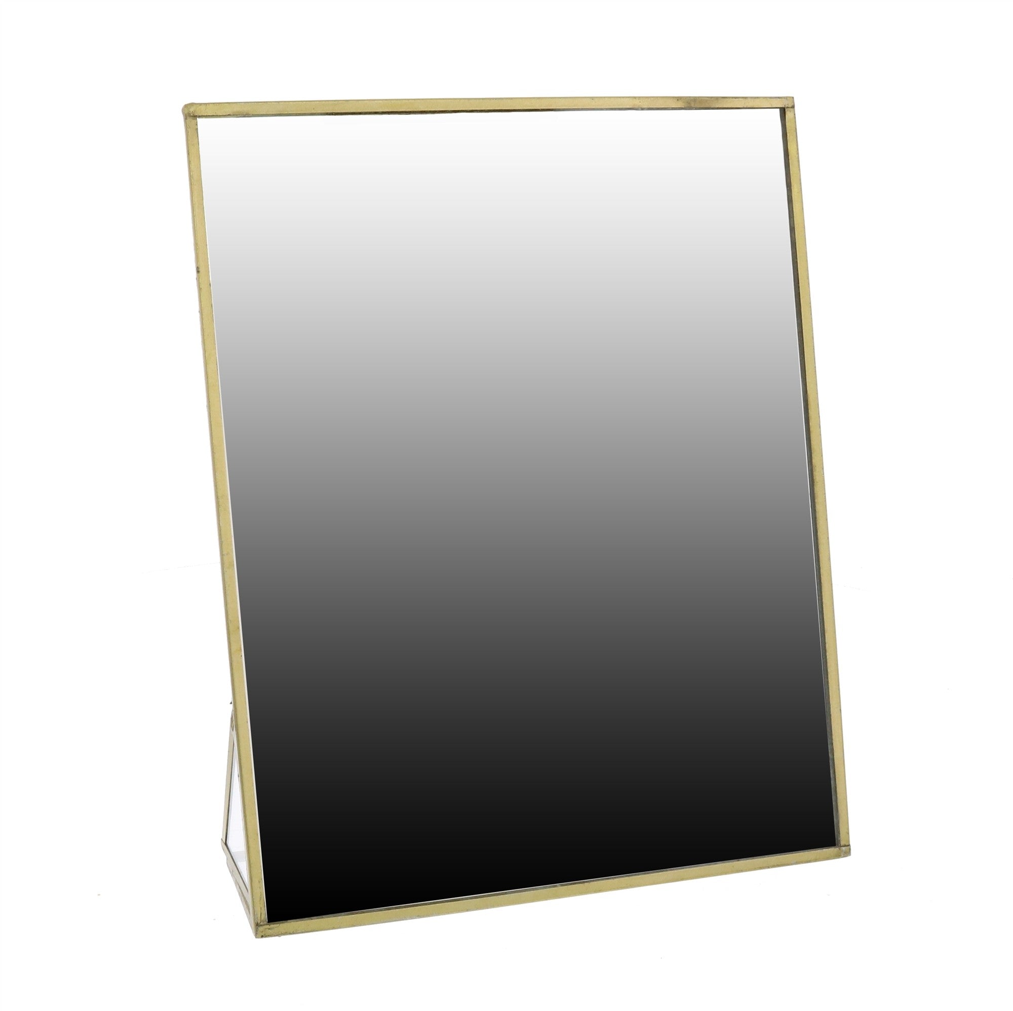 Jumbo Gold Metal Vanity Mirror