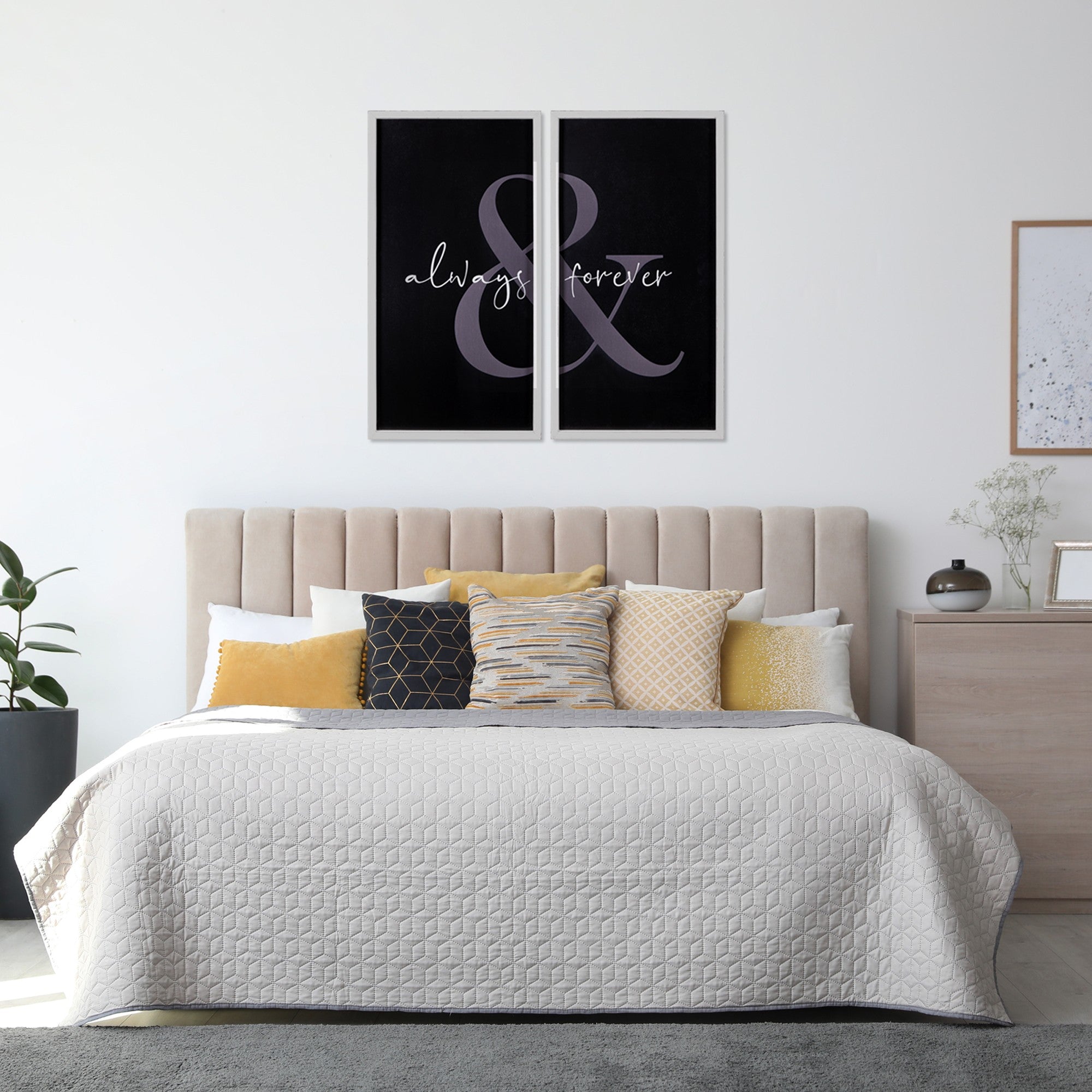 Two Piece Always and Forever Wall Art