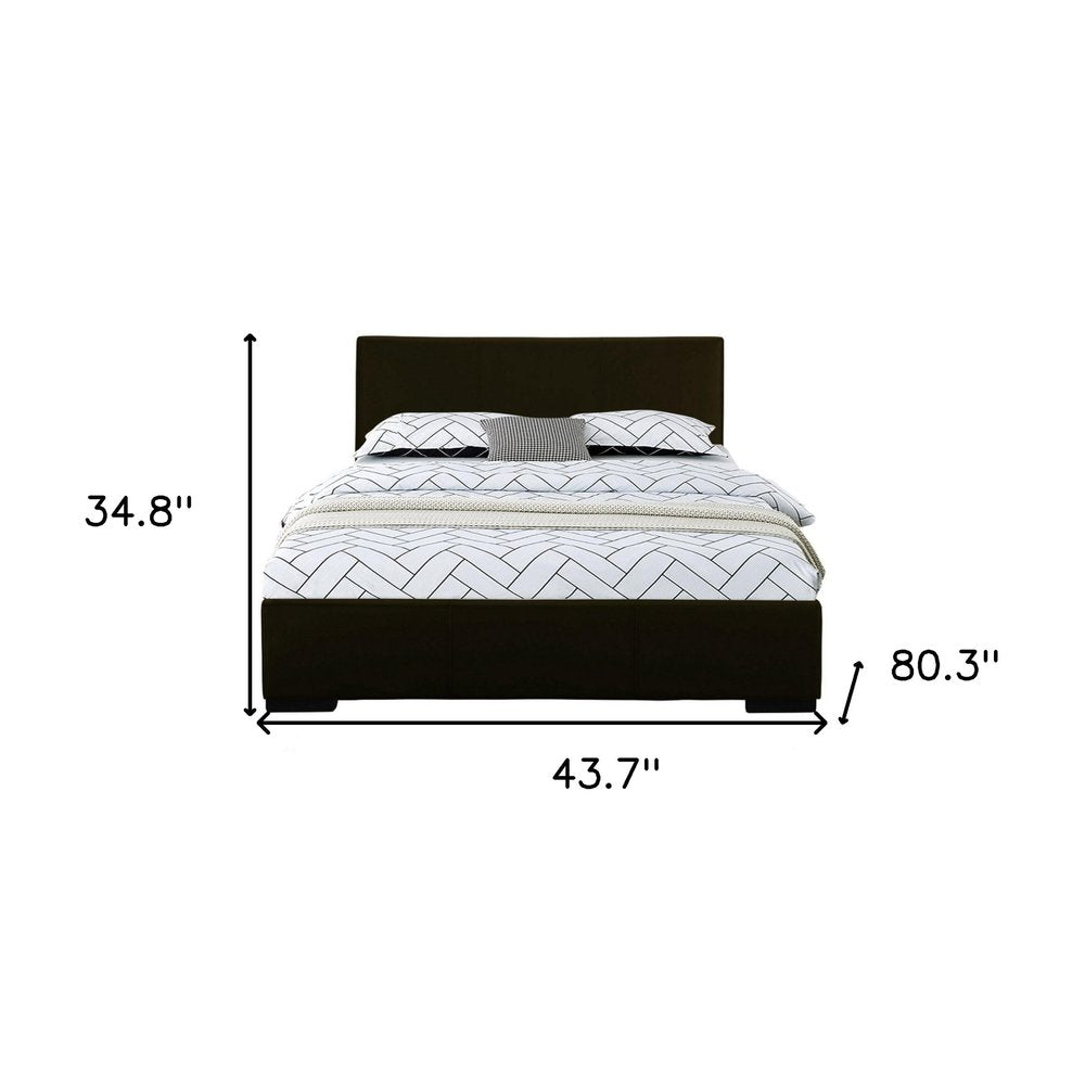 White Faux Leather King Bed Frame