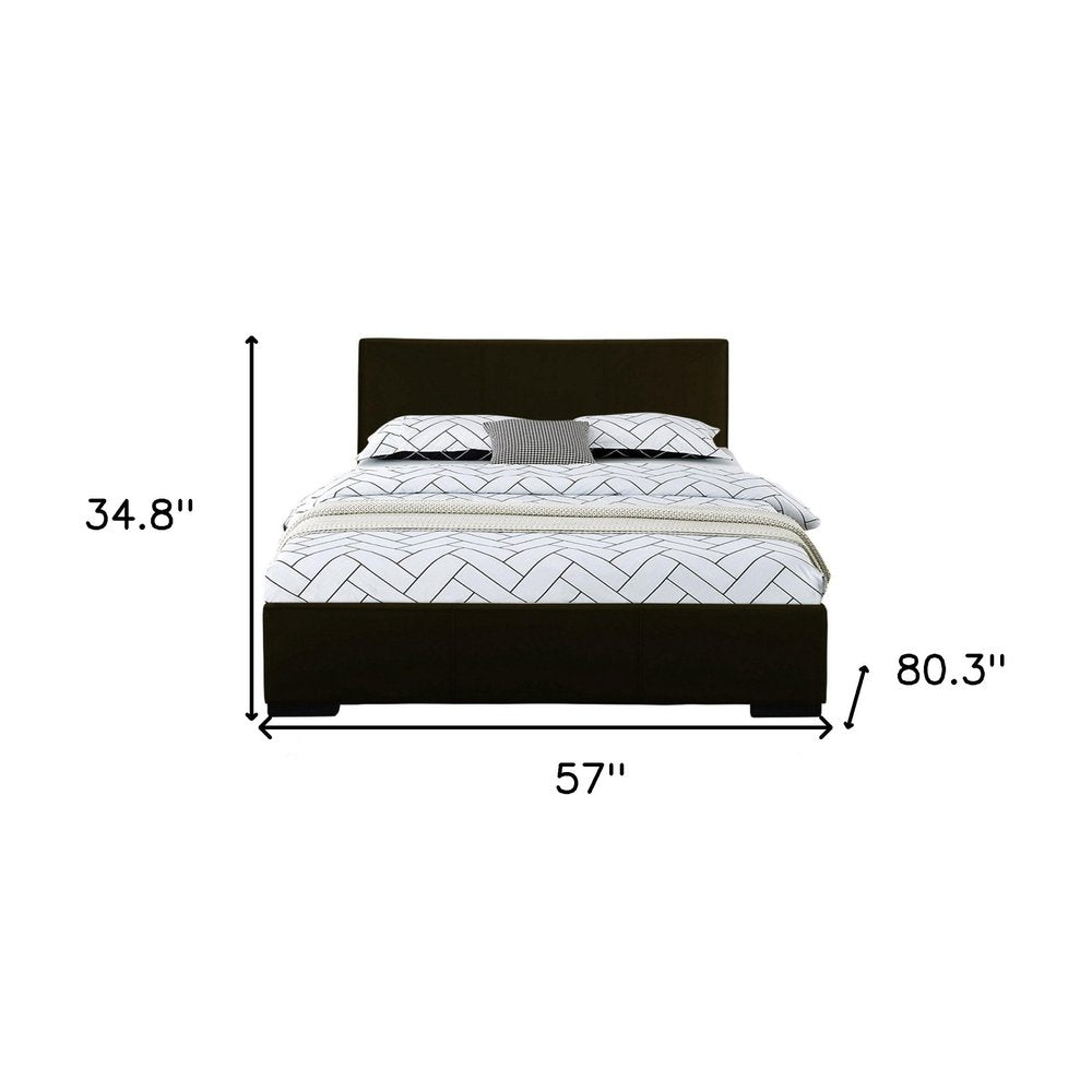 White Faux Leather King Bed Frame