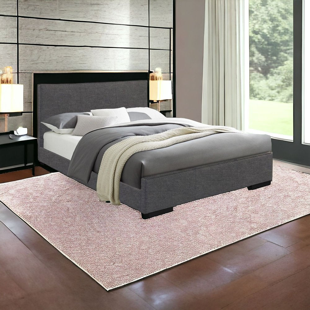 White Faux Leather King Bed Frame